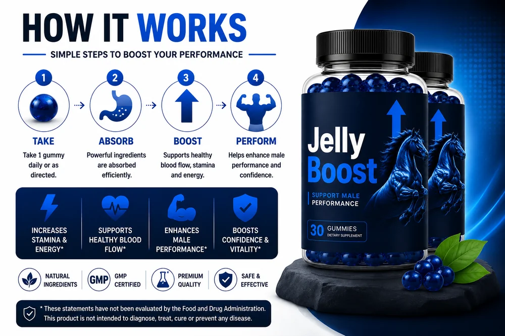 How Jelly Boost works, four simple steps